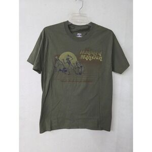 Disney Parks Haunted Mansion T-Shirt Mens Large Green Hitchhiking Ghosts Hanes